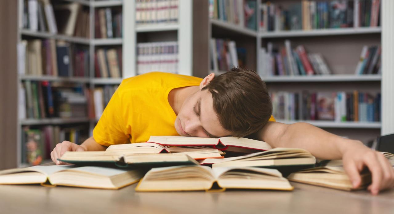 sleep in library