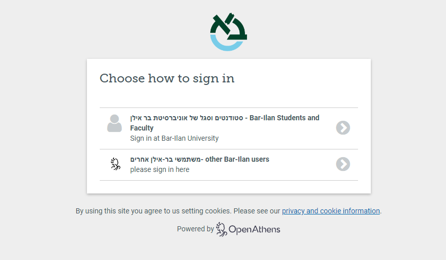 choose how to sign in